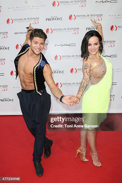 Rayane Bensetti and Alizee perform for "Dance Avec Les Stars" at the Grimaldi Forum on June 14, 2015 in Monte-Carlo, Monaco.