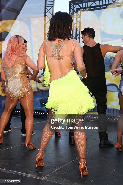 Alizee performs for "Dance Avec Les Stars" at the Grimaldi Forum on June 14, 2015 in Monte-Carlo, Monaco.