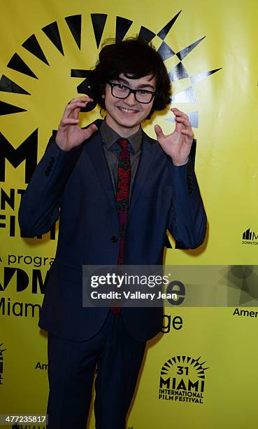 Jared Gilman attends "Elsa and Fred" premiere at Miami International Film Festival at Gusman Center for the Performing Arts on March 7, 2014 in...