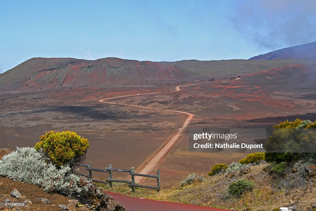 La route de la plaine des Sables...