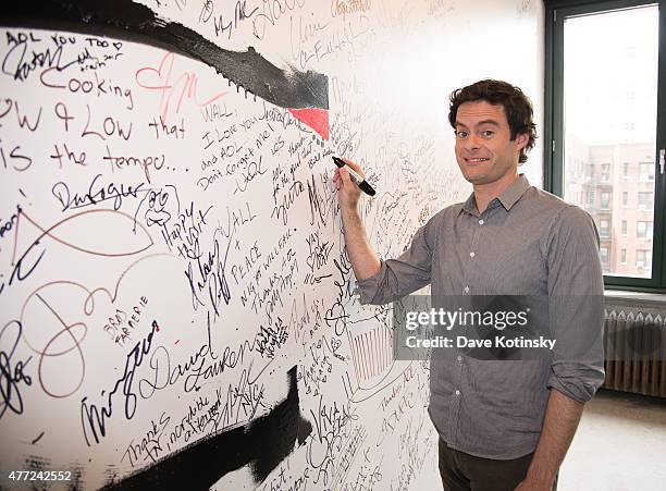 Speaker Series: Bill Hader Discusses His New Film "Inside Out" at AOL Studios In New York on June 15, 2015 in New York City.