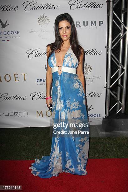 Adriana De Moura attends the Carolina Herrera Fashion Show with GREY GOOSE Vodka at the Cadillac Championship at Trump National Doral on March 7,...