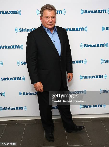 Actor William Shatner visits the SiriusXM Studios on June 15, 2015 in New York City.