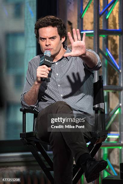 Actor Bill Hader attends the AOL BUILD Speaker Series to discuss his new film "Inside Out" at AOL Studios in New York on June 15, 2015 in New York...