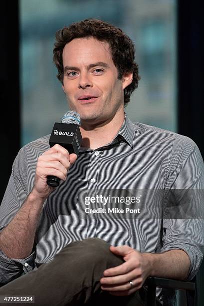 Actor Bill Hader attends the AOL BUILD Speaker Series to discuss his new film "Inside Out" at AOL Studios in New York on June 15, 2015 in New York...