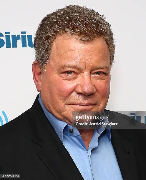 Actor William Shatner visits the SiriusXM Studios on June 15, 2015 in New York City.