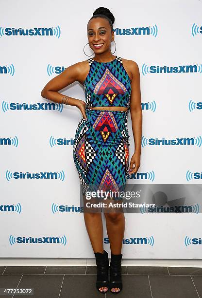 Musician Alaine Laughton visits the SiriusXM Studios on June 15, 2015 in New York City.