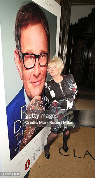 Barbara Windsor attending the Richard Desmond book launch party at the Claridges hotel ballroom on June 15, 2015 in London, England.