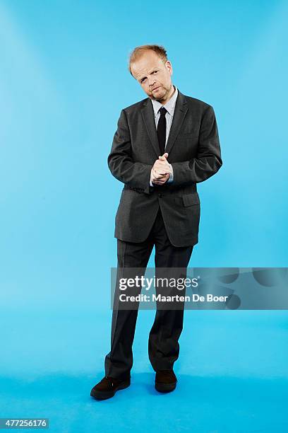 Actor Toby Jones from 'Wayward Pines' poses for a portrait at the TV Guide portrait studio at San Diego Comic Con for TV Guide Magazine on July 24,...