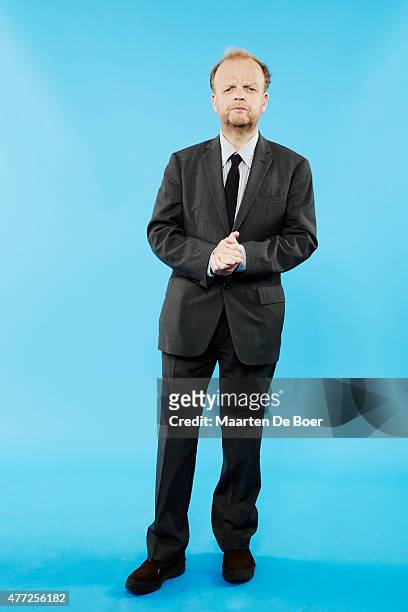 Actor Toby Jones from 'Wayward Pines' poses for a portrait at the TV Guide portrait studio at San Diego Comic Con for TV Guide Magazine on July 24,...
