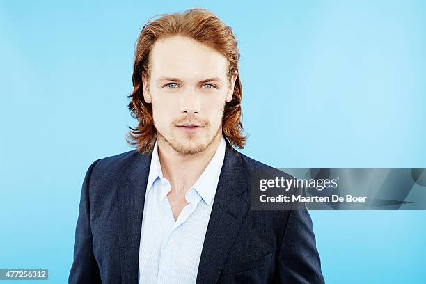 Actor Sam Heughan from 'Outlander' poses for a portrait at the TV Guide portrait studio at San Diego Comic Con for TV Guide Magazine on July 24, 2014...