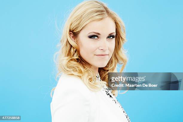 Actress Eliza Taylor from 'The 100' poses for a portrait at the TV Guide portrait studio at San Diego Comic Con for TV Guide Magazine on July 24,...