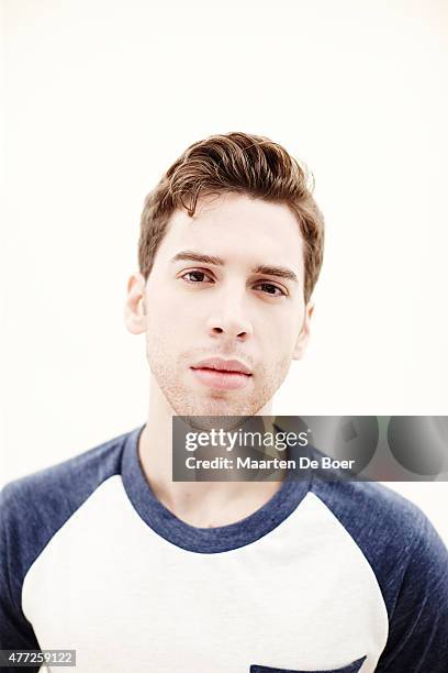 Actor Jordan Gavaris from 'Orphan Black' poses for a portrait at the TV Guide portrait studio at San Diego Comic Con for TV Guide Magazine on July...