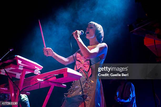 Nanna Oland Fabricius of Oh Land performs live at Islington Assembly Hall on June 15, 2015 in London, United Kingdom
