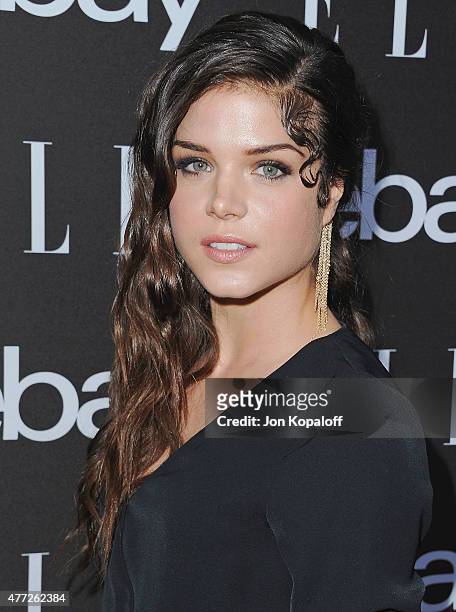 Actress Marie Avgeropoulos arrives at the 6th Annual ELLE Women In Music Celebration Presented by eBay at Boulevard3 on May 20, 2015 in Hollywood,...