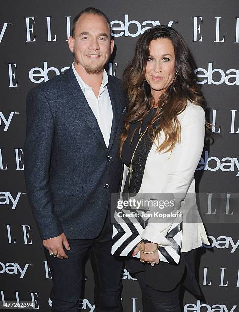 Singer Alanis Morissette and Mario Treadway arrive at the 6th Annual ELLE Women In Music Celebration Presented by eBay at Boulevard3 on May 20, 2015...