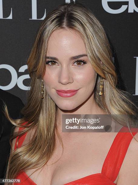 Actress Christa B. Allen arrives at the 6th Annual ELLE Women In Music Celebration Presented by eBay at Boulevard3 on May 20, 2015 in Hollywood,...