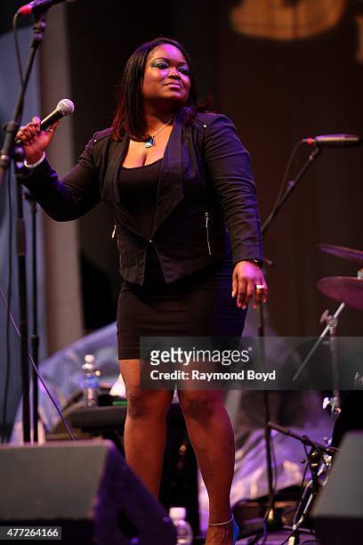 Singer Shemekia Copeland performs at the Petrillo Music Shell during the 32nd Annual Chicago Blues Festival on June 13, 2015 in Chicago, Illinois.