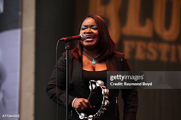 Singer Shemekia Copeland performs at the Petrillo Music Shell during the 32nd Annual Chicago Blues Festival on June 13, 2015 in Chicago, Illinois.