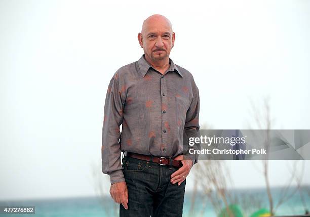 Actor Ben Kingsley attends the "The Walk" photo call during Summer Of Sony Pictures Entertainment 2015 at The Ritz-Carlton Cancun on June 15, 2015 in...