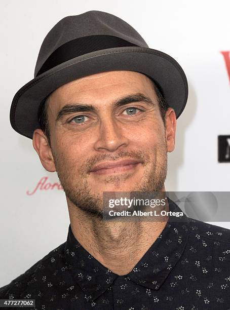 Actor Cheyenne Jackson arrives for the Viva Glam Issue Launch Party Hosted by cover girl Leah Remini held at Riviera 31 on June 2, 2015 in Beverly...