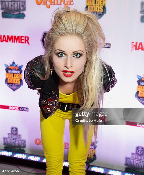 Mia Klose attends the Metal Hammer Golden God Awards at Indigo2 at The O2 Arena on June 15, 2015 in London, United Kingdom
