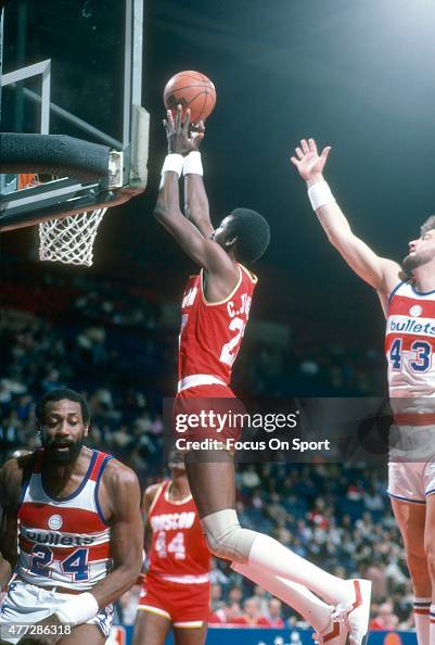 Jones Houston Rockets Caldwell Jones of the Houston Rockets goes up to slam dunk the ball ...