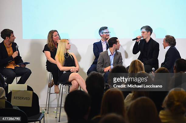 Moderator Andy Greenwald of Grantland, Creator/Writer Anna Winger, Creator/Executive Producer Joerg Winger, actor Jonas Nay, actors Sonja Gerhardt...