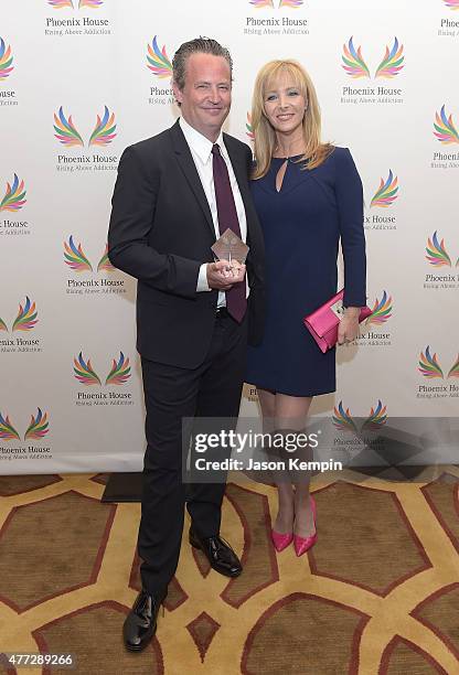 Actor Matthew Perry and actress Lisa Kudrow attend Phoenix House's 12th Annual Triumph For Teens Awards Gala at the Montage Beverly Hills on June 15,...