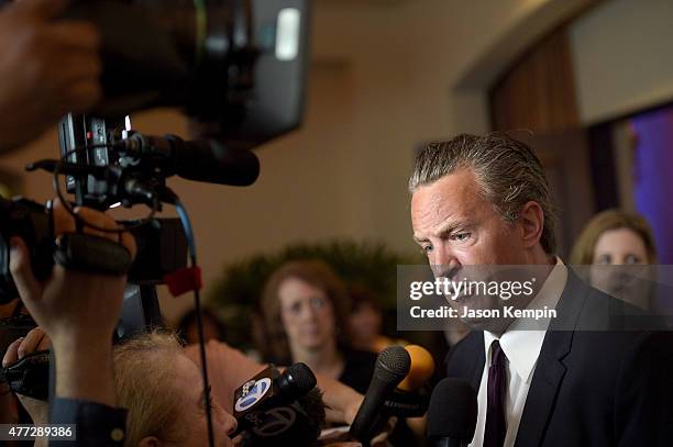 Actor Matthew Perry attends Phoenix House's 12th Annual Triumph For Teens Awards Gala at the Montage Beverly Hills on June 15, 2015 in Beverly Hills,...