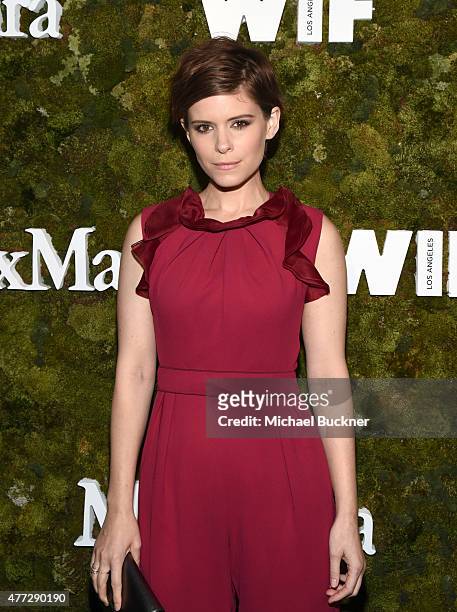 Actress Kate Mara, wearing Max Mara, attends The Max Mara 2015 Women In Film Face Of The Future event at Chateau Marmont on June 15, 2015 in West...