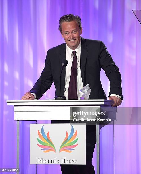 Actor Matthew Perry attends Phoenix House's 12th Annual Triumph For Teens Awards Gala at the Montage Beverly Hills on June 15, 2015 in Beverly Hills,...