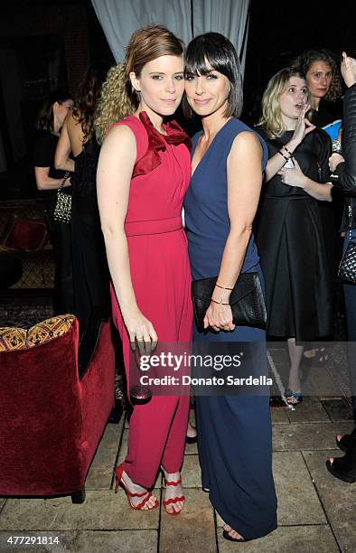 Actresses Kate Mara and Constance Zimmer, both wearing Max Mara, attend The Max Mara 2015 Women In Film Face Of The Future event at Chateau Marmont...