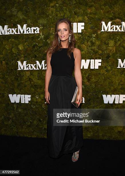 Alex Merrell, wearing Max Mara, attends The Max Mara 2015 Women In Film Face Of The Future event at Chateau Marmont on June 15, 2015 in West...