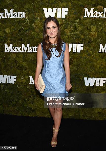 Actress Haley Lu Richardson, wearing Max Mara, attends The Max Mara 2015 Women In Film Face Of The Future event at Chateau Marmont on June 15, 2015...