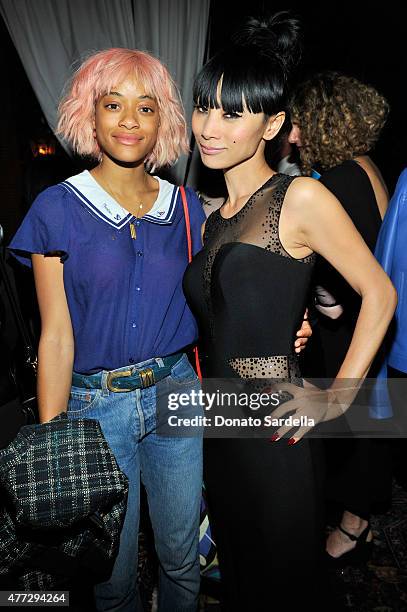 Artist/musician Kilo Kish and actress Bai Ling attend The Max Mara 2015 Women In Film Face Of The Future event at Chateau Marmont on June 15, 2015 in...