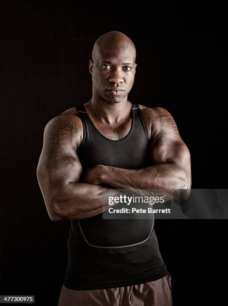 portrait of a body builder - body building stock pictures, royalty-free photos & images