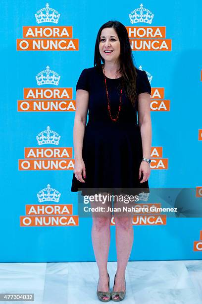 Spanish actress Anna Gras attends 'Ahora o Nunca' photocall at NH Collection Eurobuilding on June 16, 2015 in Madrid, Spain.