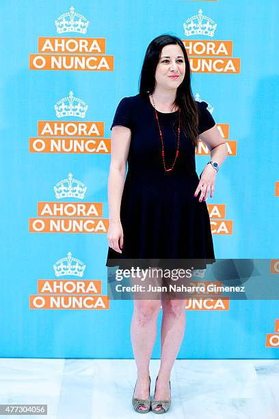 Spanish actress Anna Gras attends 'Ahora o Nunca' photocall at NH Collection Eurobuilding on June 16, 2015 in Madrid, Spain.