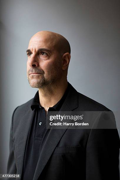 Actor Stanley Tucci is photographed for the Sunday Times magazine on January 8, 2015 in London, England.