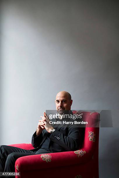 Actor Stanley Tucci is photographed for the Sunday Times magazine on January 8, 2015 in London, England.