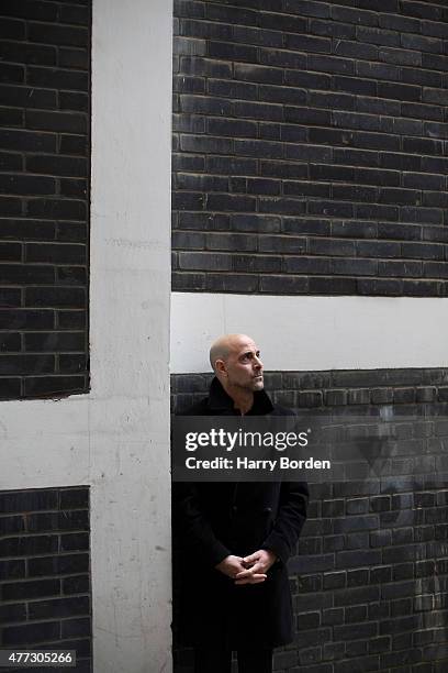 Actor Stanley Tucci is photographed for the Sunday Times magazine on January 8, 2015 in London, England.