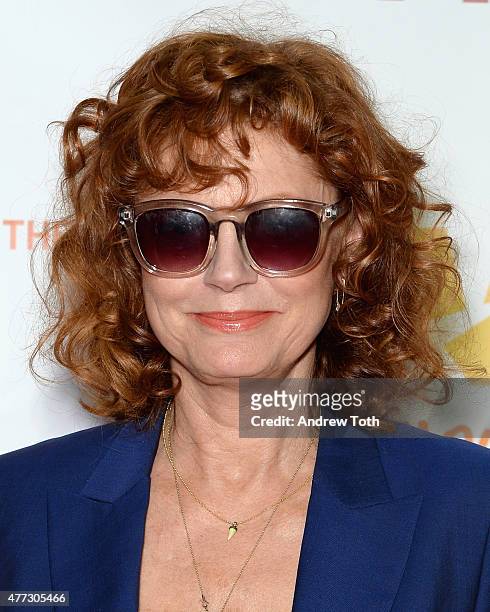 Actress Susan Sarandon attends TrevorLIVE New York 2015 at Marriott Marquis Hotel on June 15, 2015 in New York City.