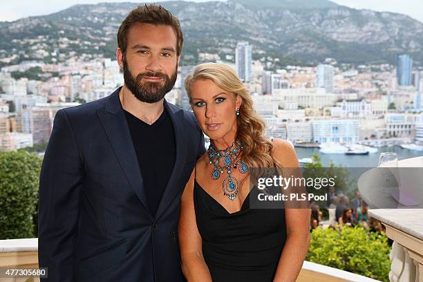 Actor Clive Standen from TV series "Vikings" and wife attend the 55th Monte Carlo TV Festival : Day 3 on June 15, 2015 in Monte-Carlo, Monaco.