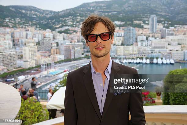 Actor Matthew Gray Gubler from the TV series "Criminal Minds" attends the 55th Monte Carlo TV Festival : Day 3 on June 15, 2015 in Monte-Carlo,...