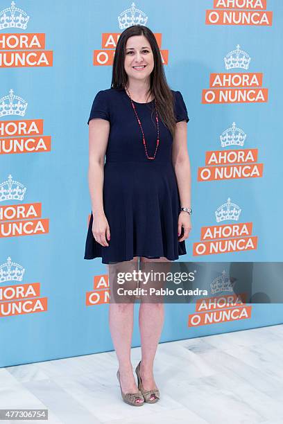 Spanish actress Anna Gras attends the 'Ahora o Nunca' photocall at Eurobuilding Hotel on June 16, 2015 in Madrid, Spain.