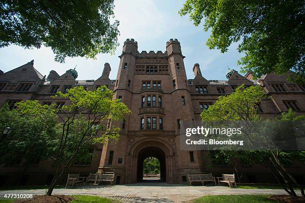 Vanderbilt Hall stands on the Yale University campus in New Haven, Connecticut, U.S., on Friday, June 12, 2015. Yale University is an educational...