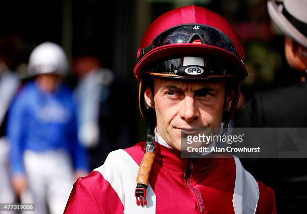 Jockey Olivier Peslier during day 1 of Royal Ascot 2015 at Ascot racecourse on June 16, 2015 in Ascot, England.