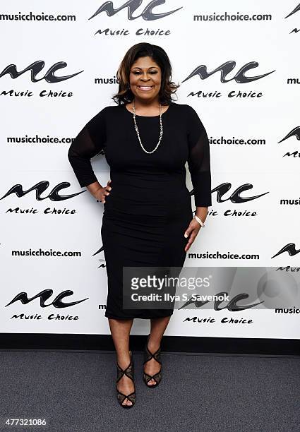Kim Burrell Visits Music Choice at Music Choice on June 16, 2015 in New York City.