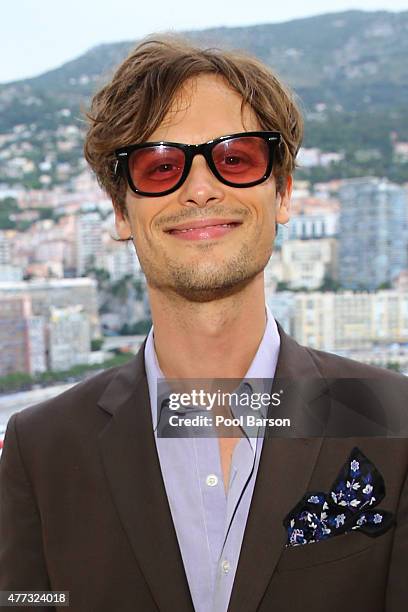Matthew Gray Gubler attends Cocktail & Reception at the Ministere d'Etat on June 15, 2015 in Monte-Carlo, Monaco.